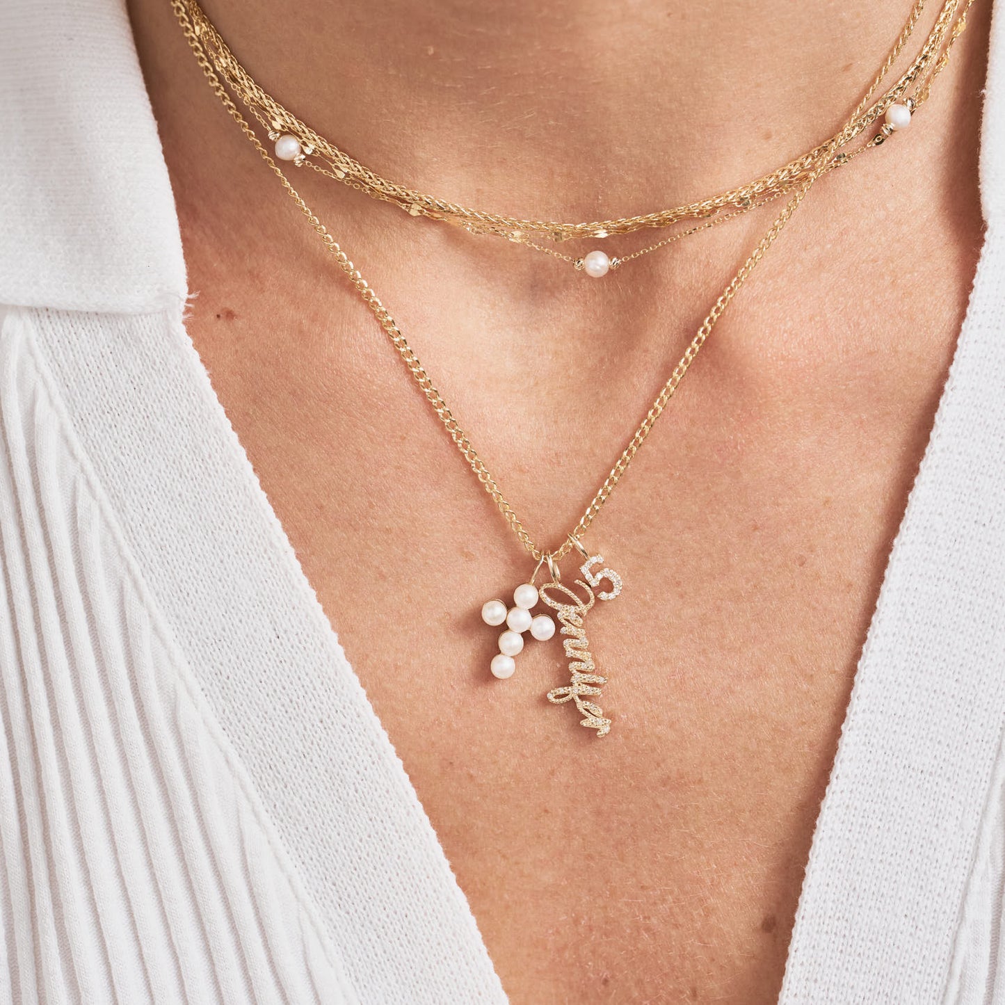 Diamant Namensanhänger