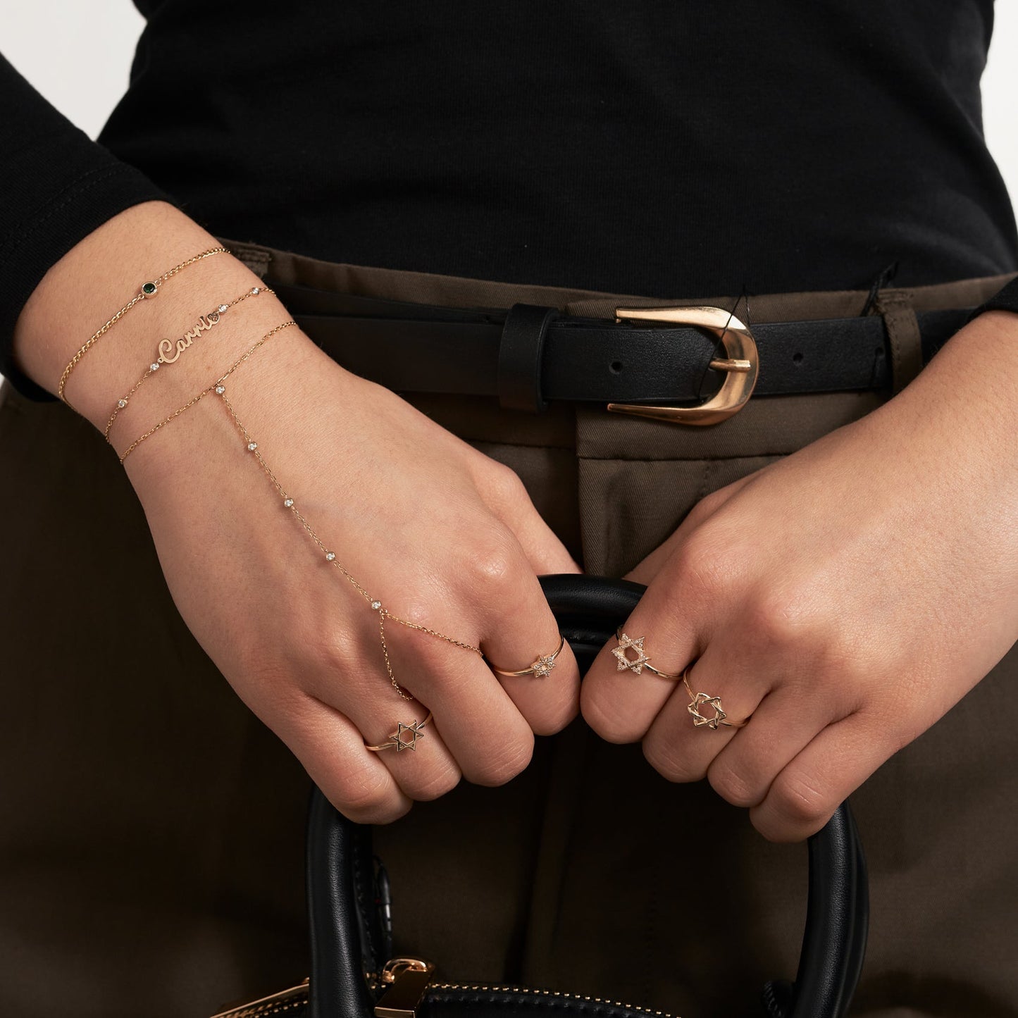 Diamantring mit Davidstern