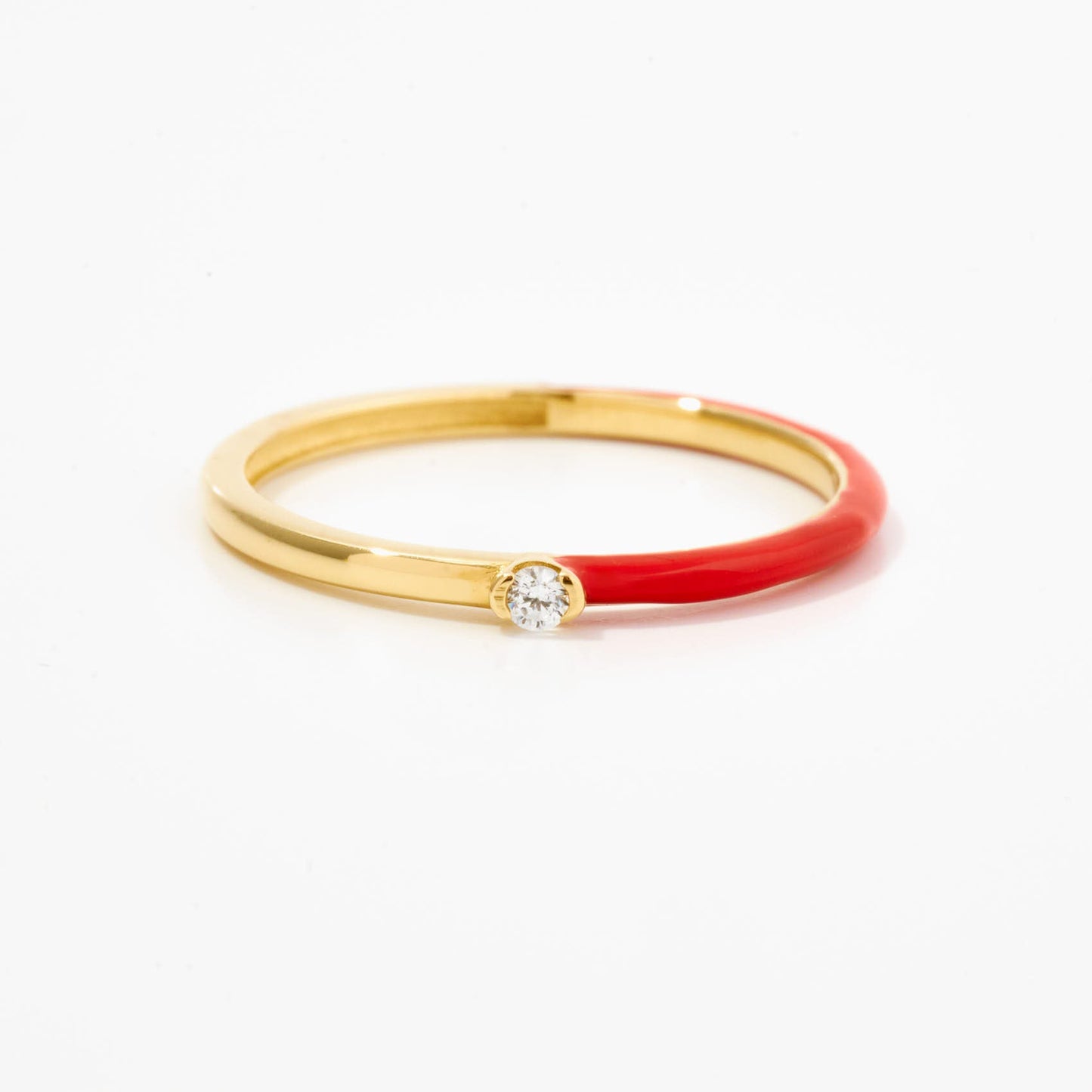 Diamant-Emaille-Ring