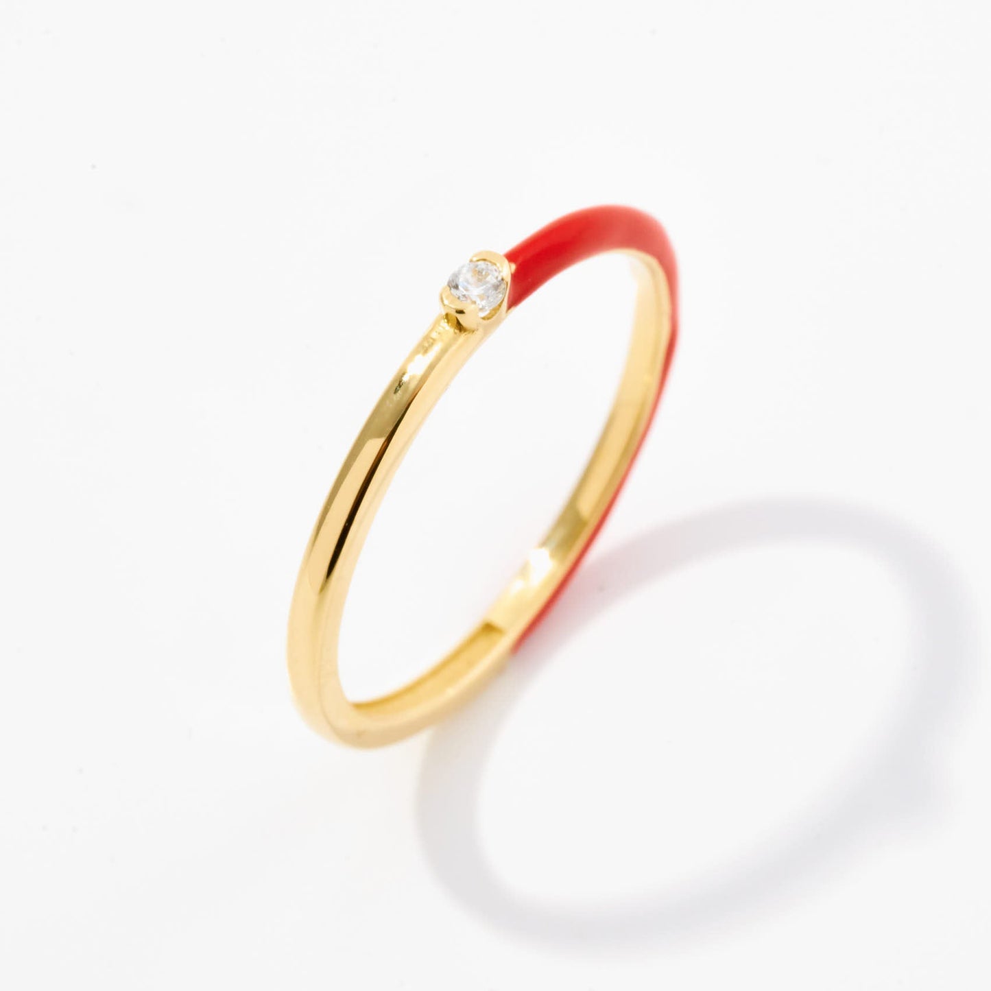 Diamant-Emaille-Ring
