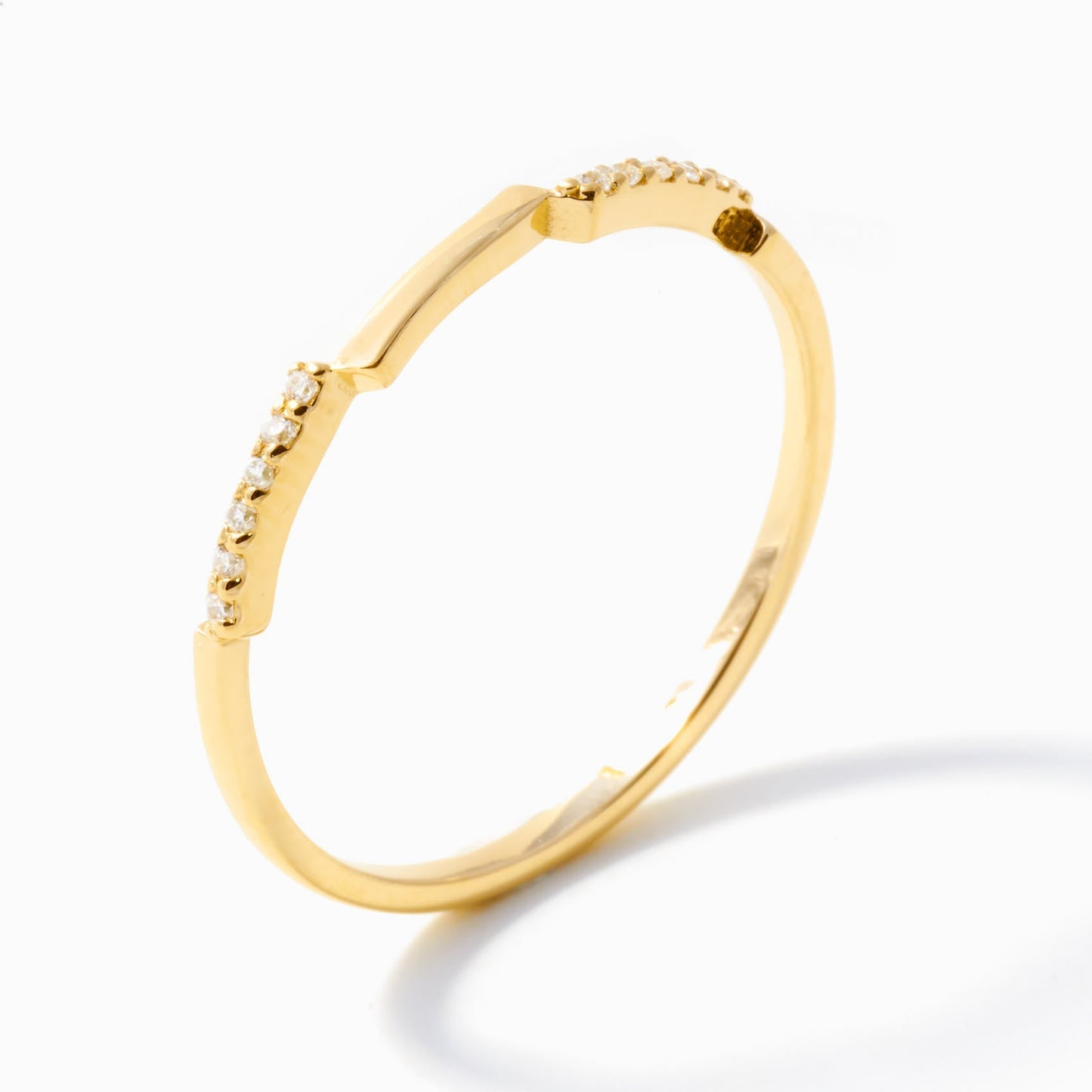 Stapelbarer Diamantring