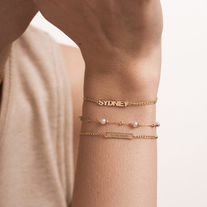 Gravierbares Mini-Bar-Armband