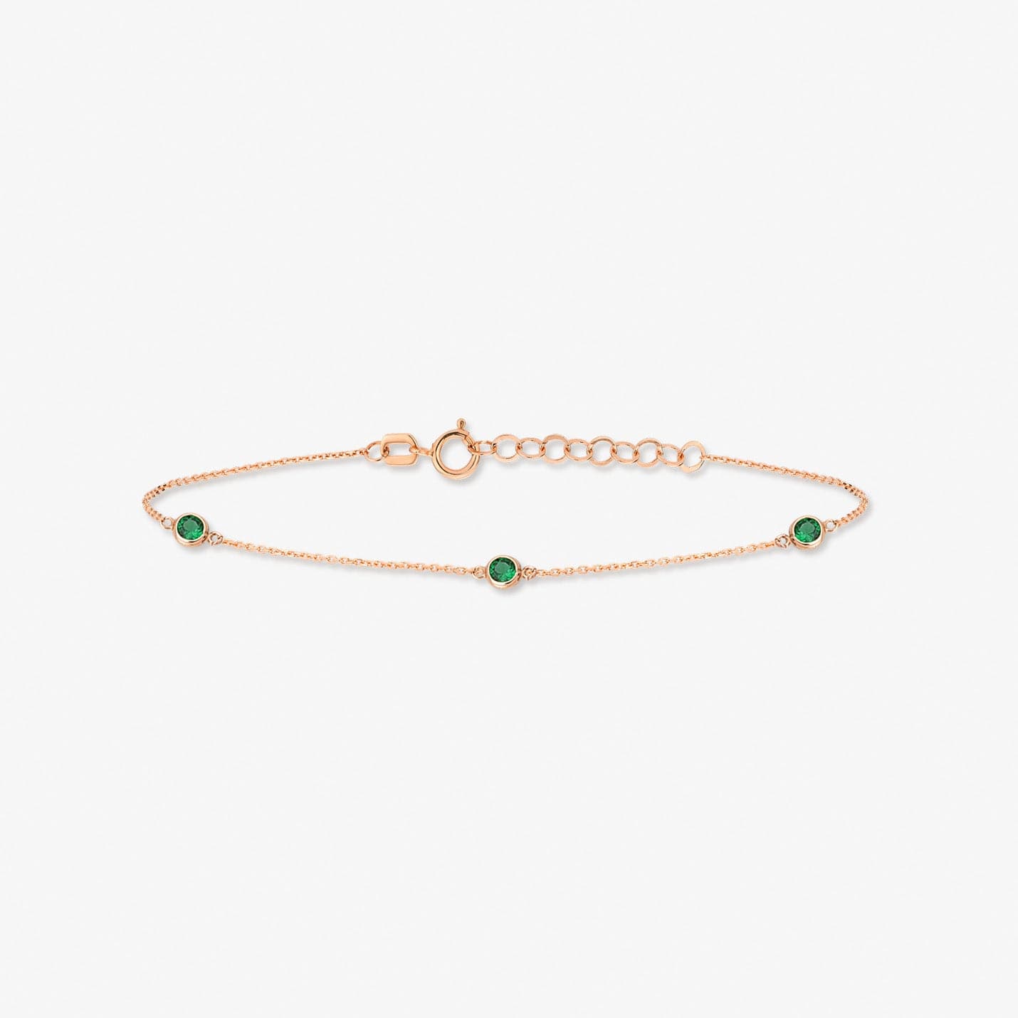 Smaragd-Station-Armband