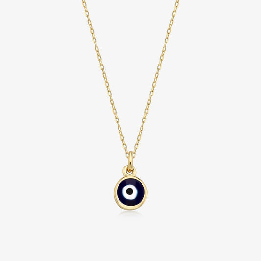 Collier de perles Evil Eye en or massif 585