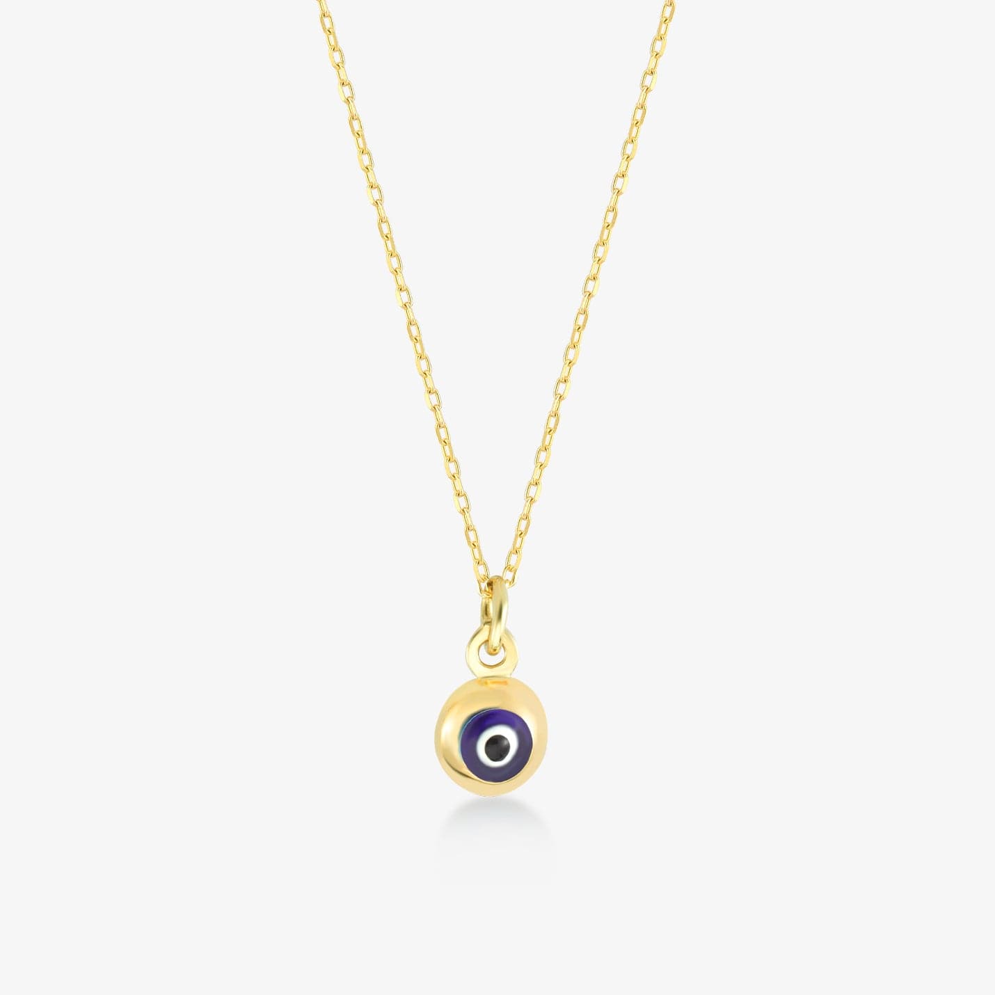 Evil Eye Ball Pendant Necklace made of 585 Gold