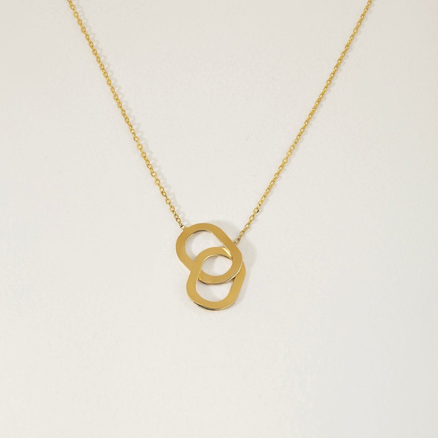 Interlocking Circles Anhänger Halskette