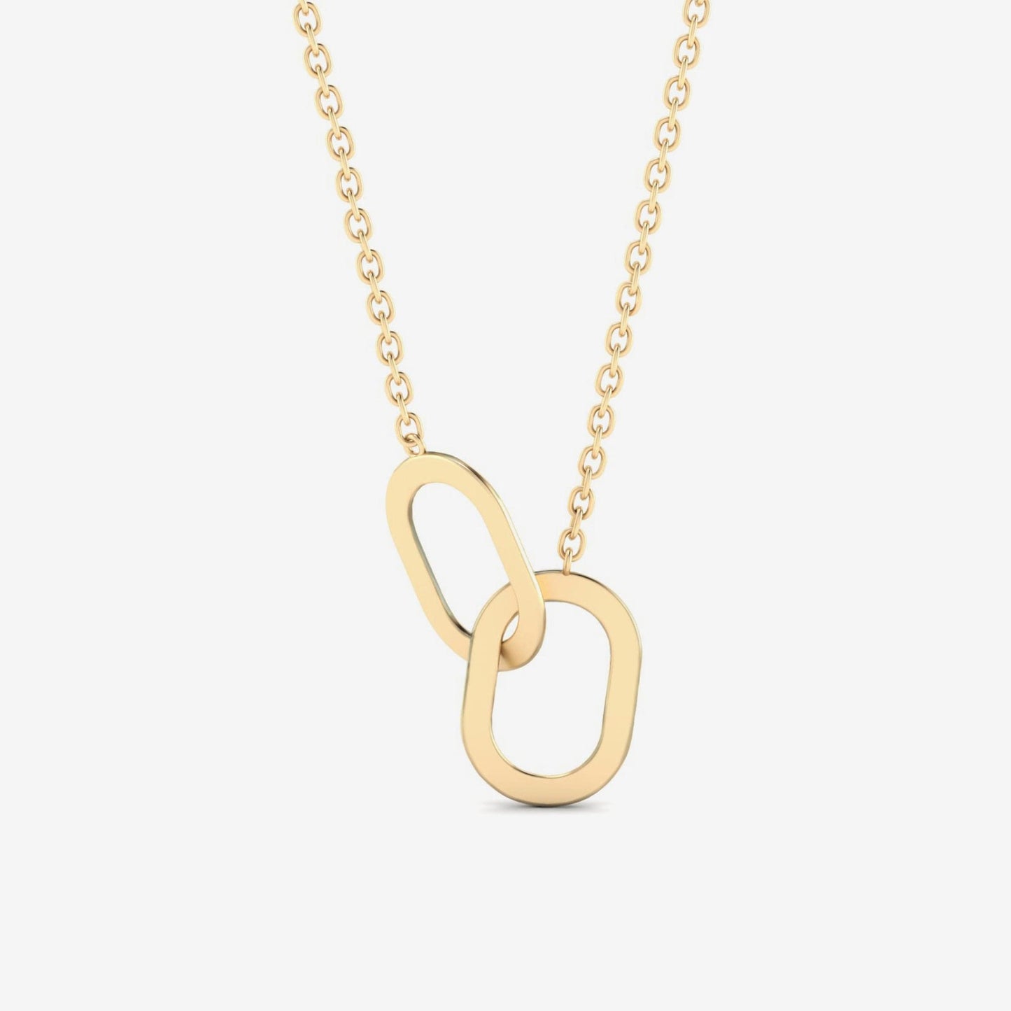 Interlocking Circles Anhänger Halskette