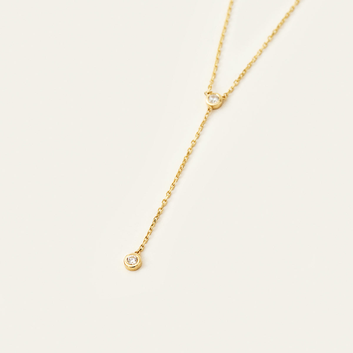Collier lariat en diamant en or 585