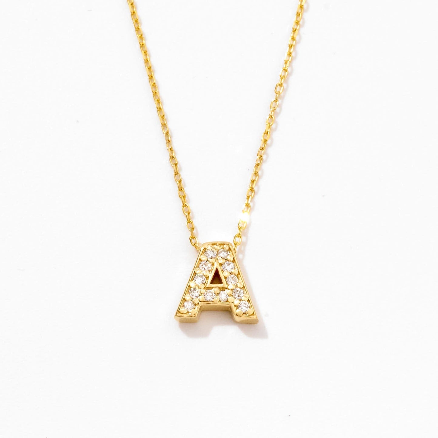 Diamant Buchstaben Halskette
