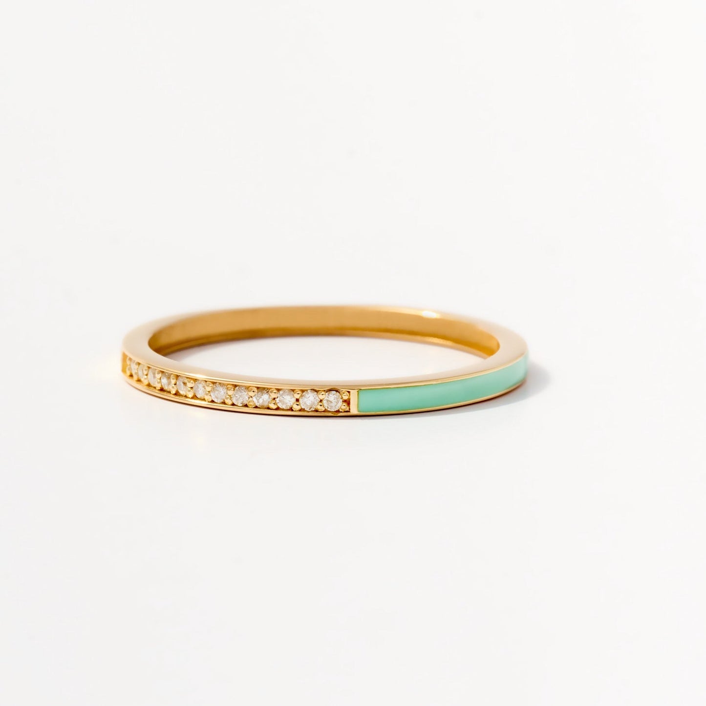 Diamant Emaille Ewigkeitsring