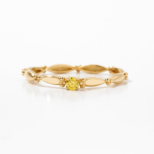 Bague vintage personnalisée en or massif 585