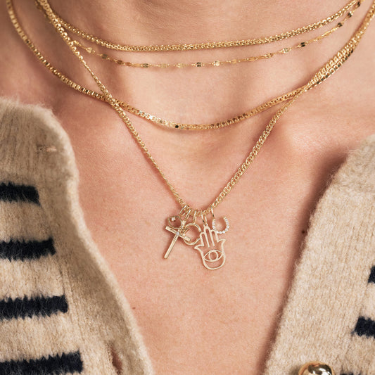 Diamant Hufeisen Charm