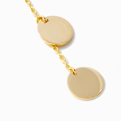 Disc Lariat Halskette