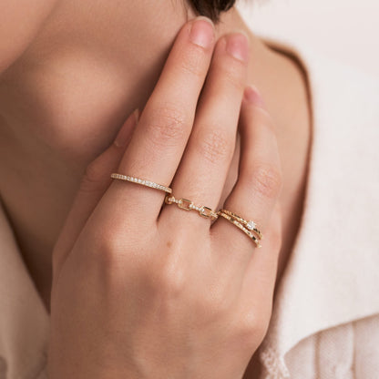 Voller Ewigkeits-Diamantring