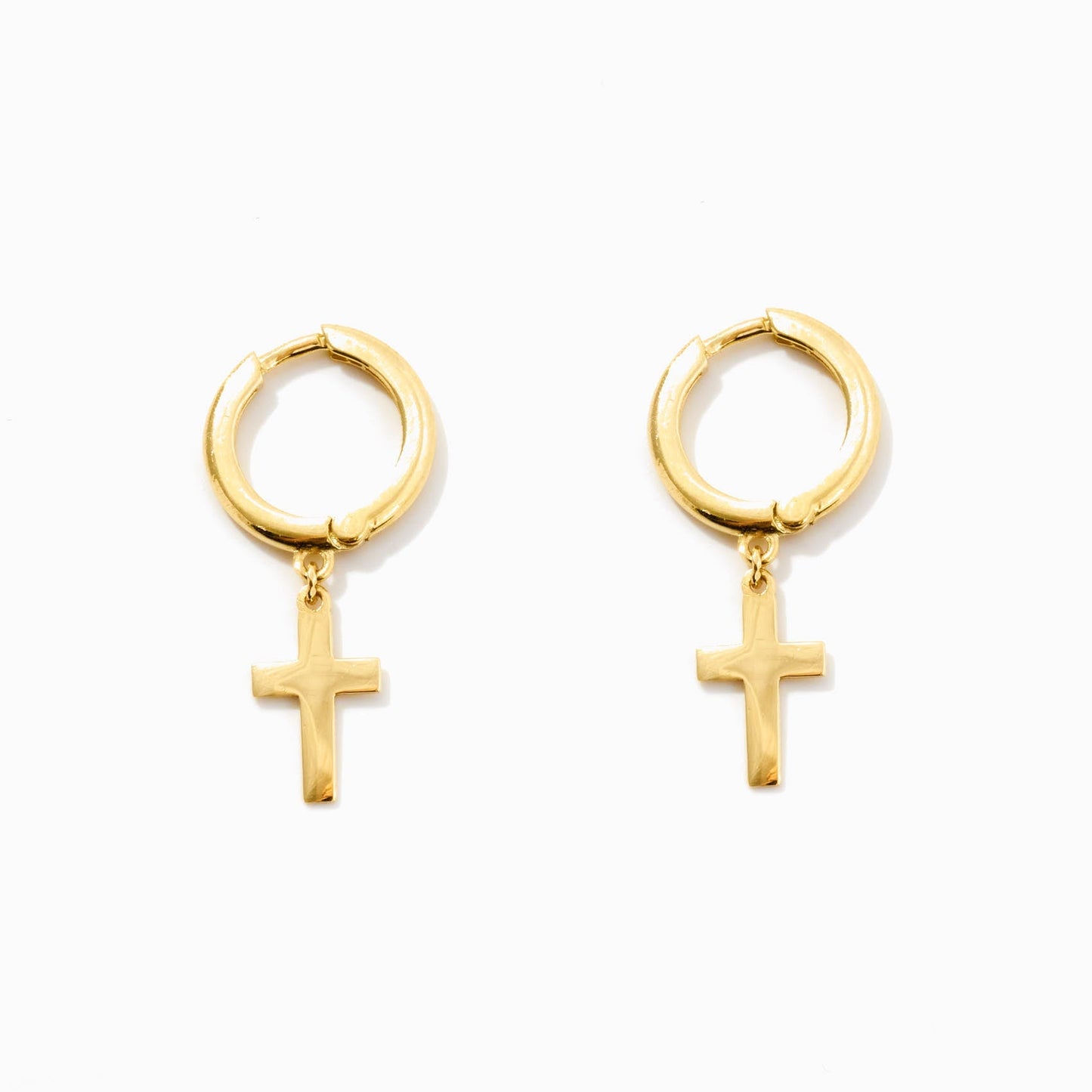 Kreuz-Ohrhänger und Creolen