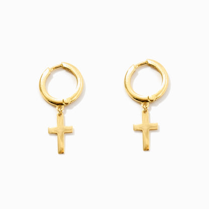 Kreuz-Ohrhänger und Creolen