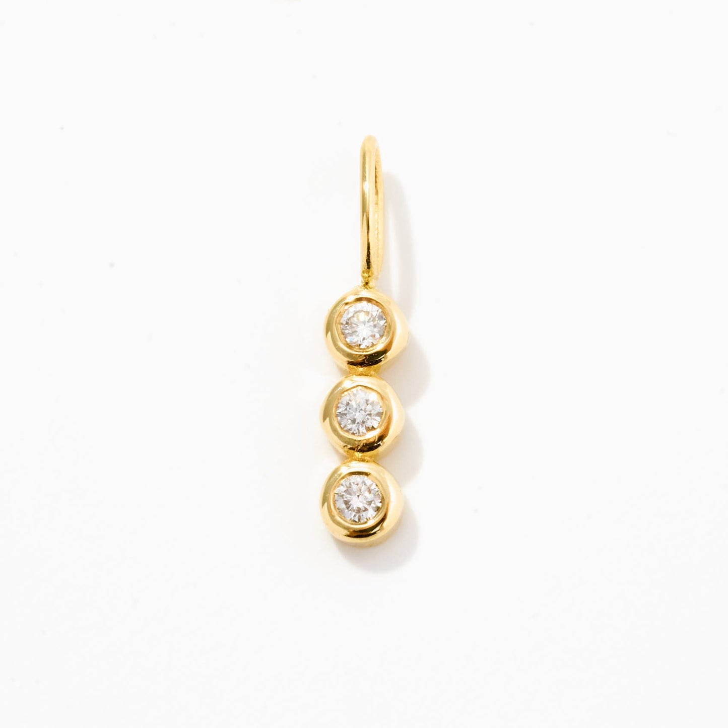 Charm mit drei Diamanten