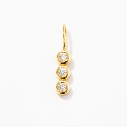 Charm mit drei Diamanten