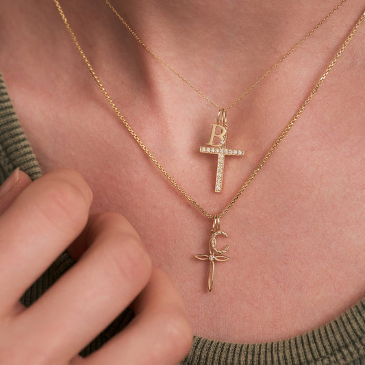 Mini-Charm mit Initialen