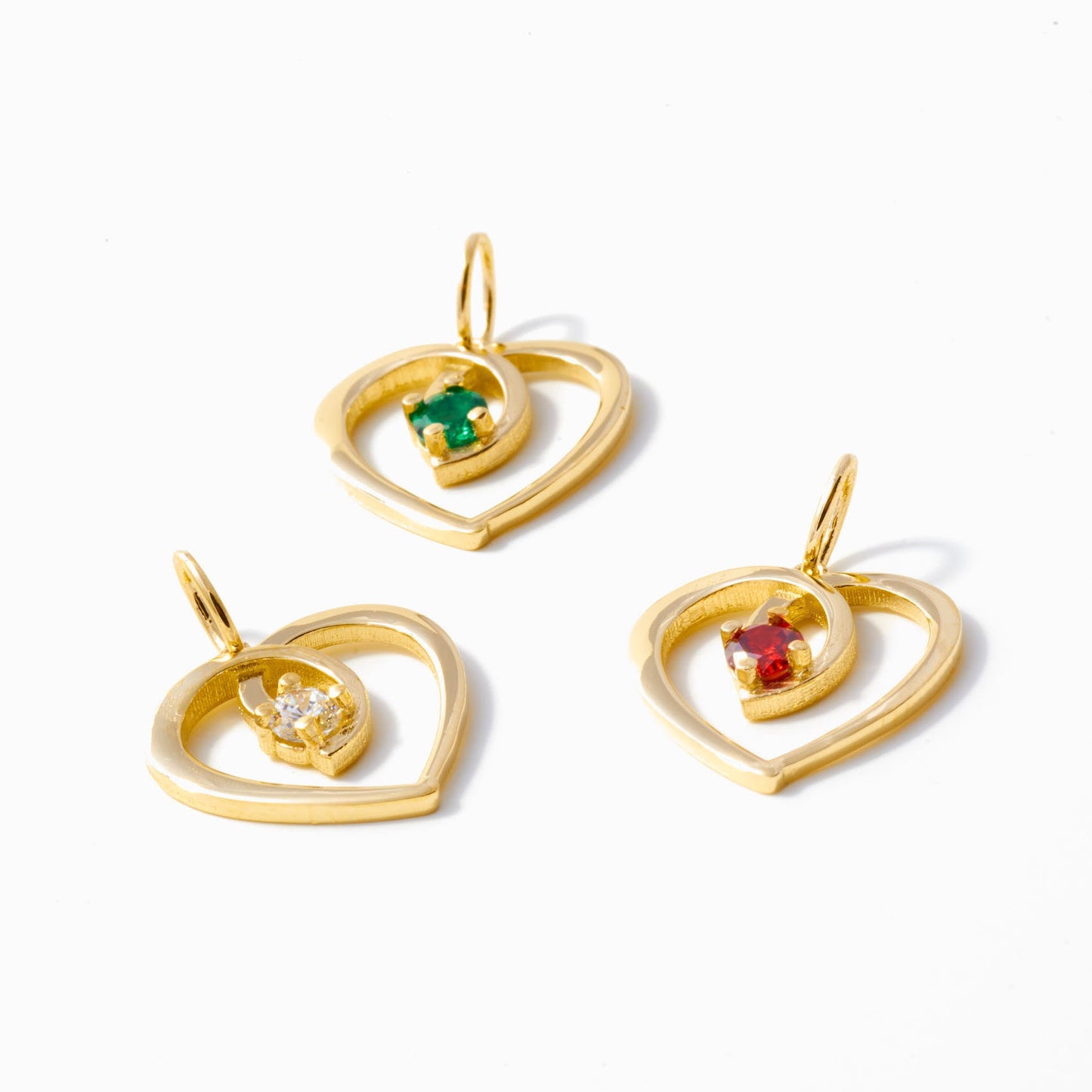 Herz-Charm mit Geburtsstein