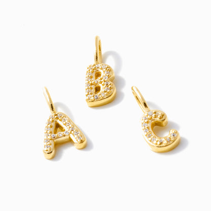 Diamant-Hellium-Buchstaben-Charm
