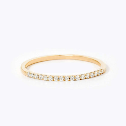 Diamant Halb Ewigkeit Stapelbarer Ring