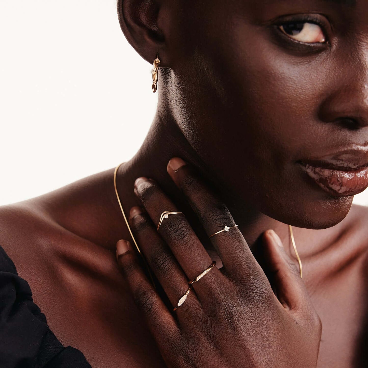 Diamant Solitaire V Ring