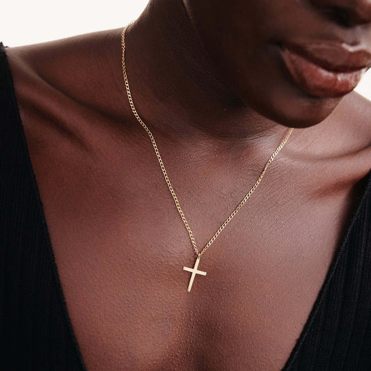 Cross Gourmet Chain Necklace