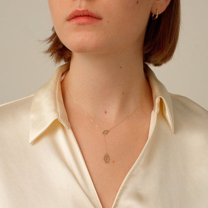Hamsa Lariat Halskette