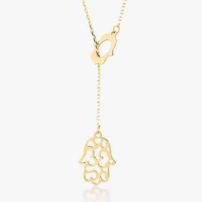 Hamsa Lariat Halskette