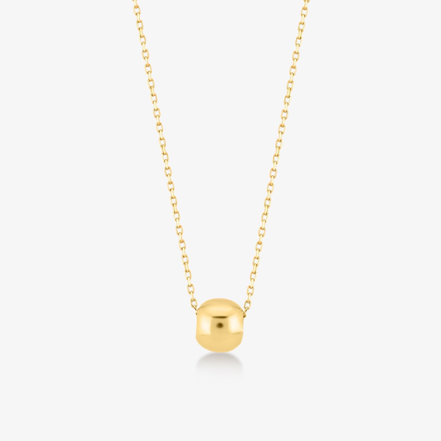 ball necklace made of 585 solid gold