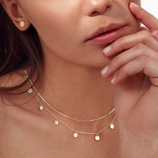 Disc-Station-Anhänger-Halskette