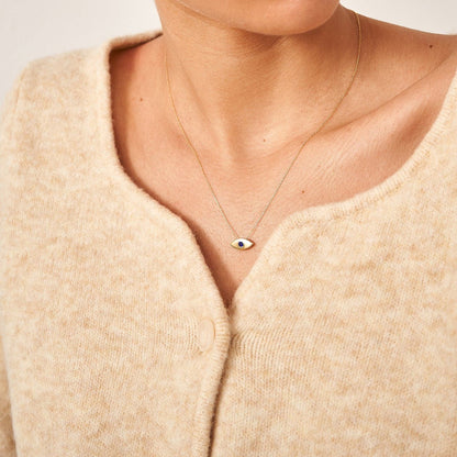 Saphir Böses Auge Halskette