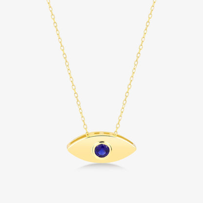 Saphir Böses Auge Halskette