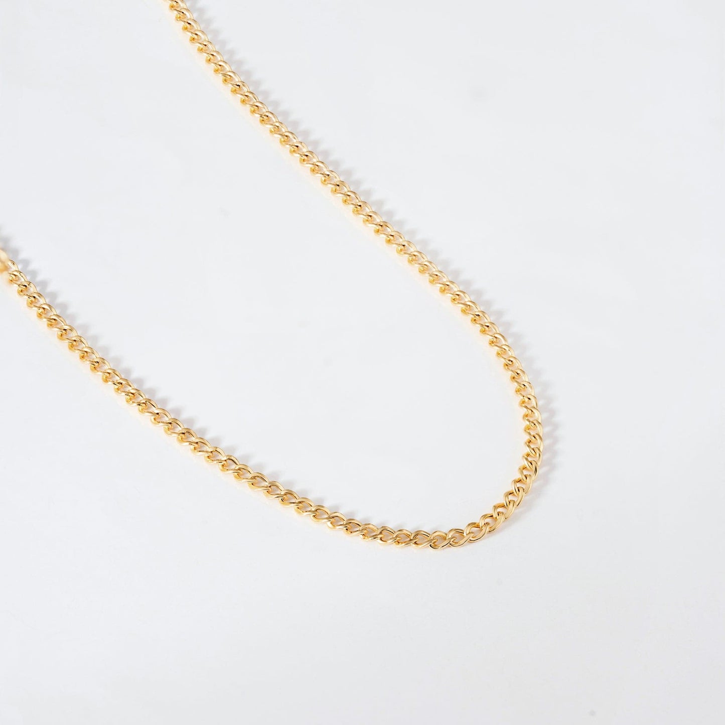 Curb Chain Necklace made of 585 solid gold