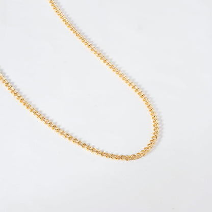 Curb Chain Necklace made of 585 solid gold