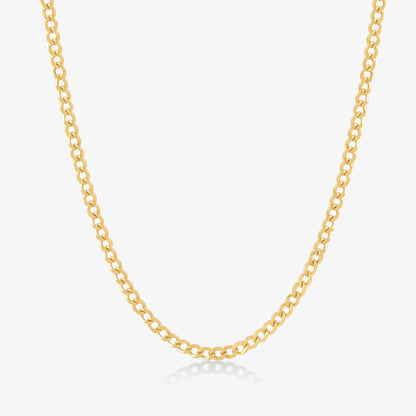 Curb Chain Necklace made of 585 solid gold