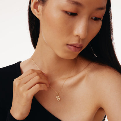 Personalisierter Initial-Anhänger Halskette