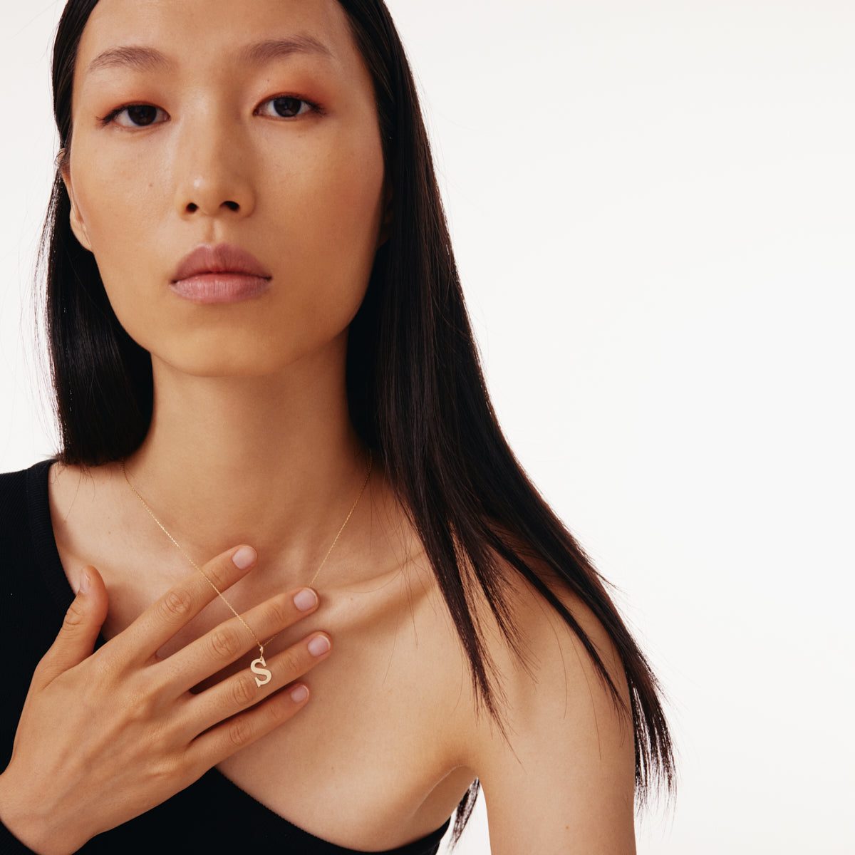 Personalisierter Initial-Anhänger Halskette