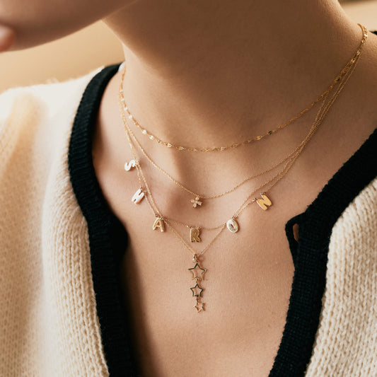 Tiny Diamond Cross Necklace in 585 Solid Gold