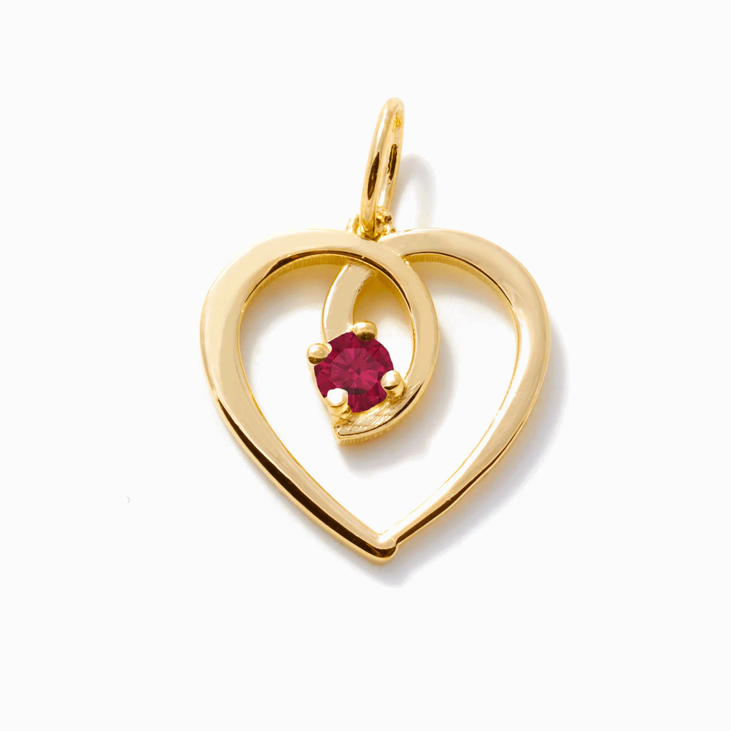 Herz-Charm mit Geburtsstein