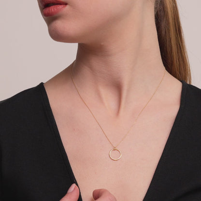 Kreisförmige Anhänger-Halskette