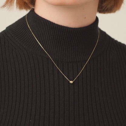 ball necklace made of 585 solid gold