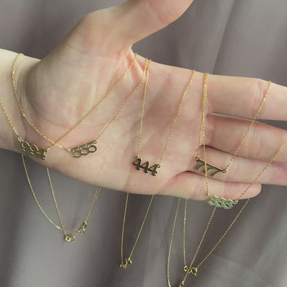 Engel Zahlen Halskette